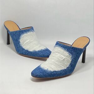 Loewe Ripped Denim Mules size 37